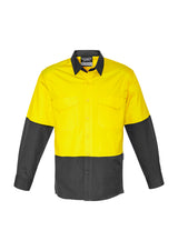 GCZW128 Mens Rugged Cooling Hi Vis Long Sleeve Shirt
