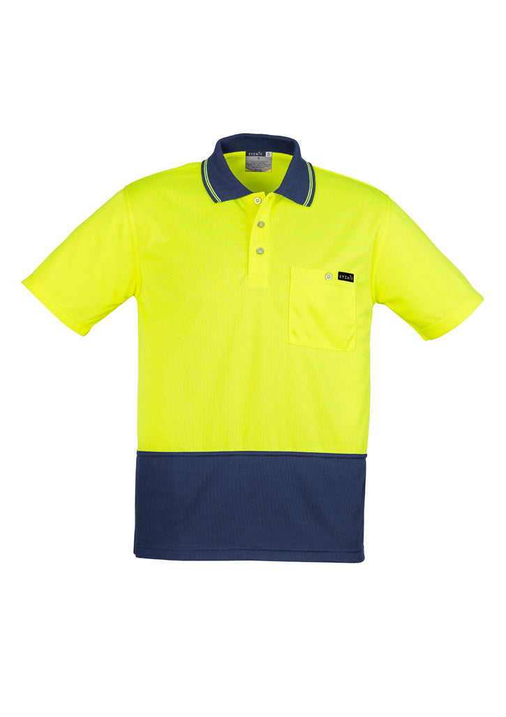 GCZH415 Mens Hi Vis Comfort Back Short Sleeve Polo