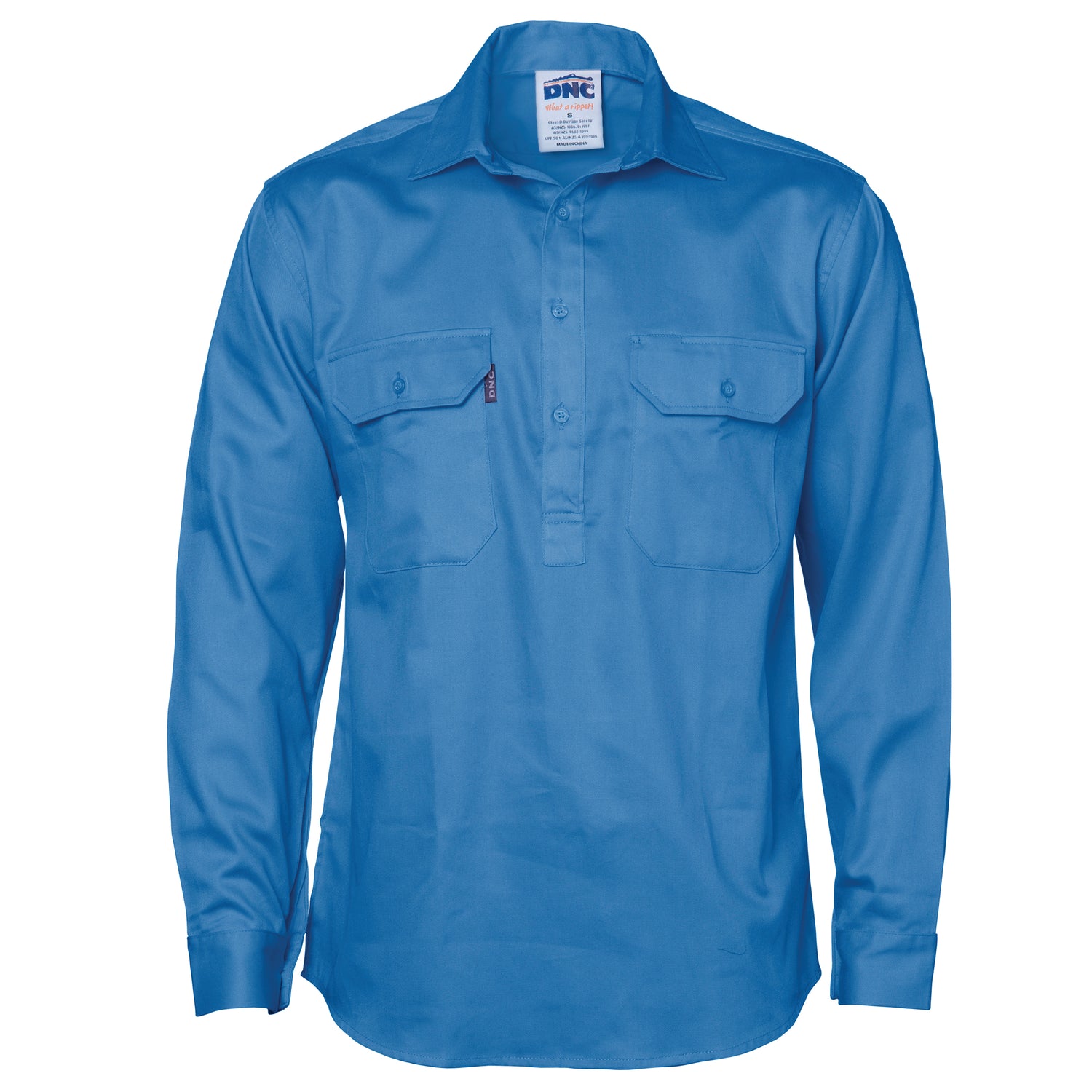 DNC Close Front Cotton Drill Shirt - Long Sleeve
Product Code: 3204