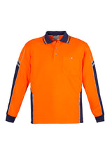 GCZH238 Mens Hi Vis Squad Long Sleeve Polo