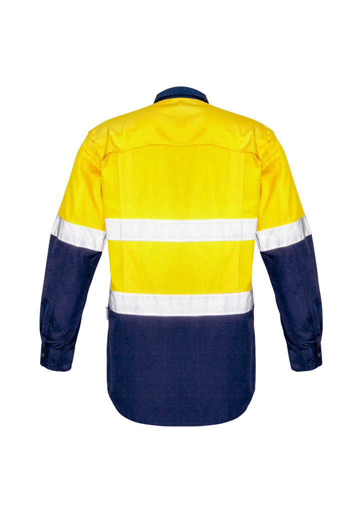 GCW129 Mens Rugged Cooling Hi Vis Taped Long Sleeve Shirt