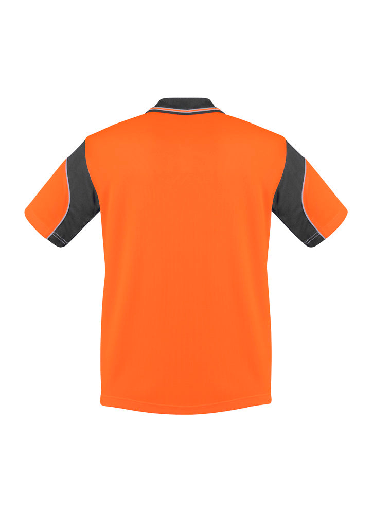 GCZH248 Mens Hi Vis Aztec Short Sleeve Polo
