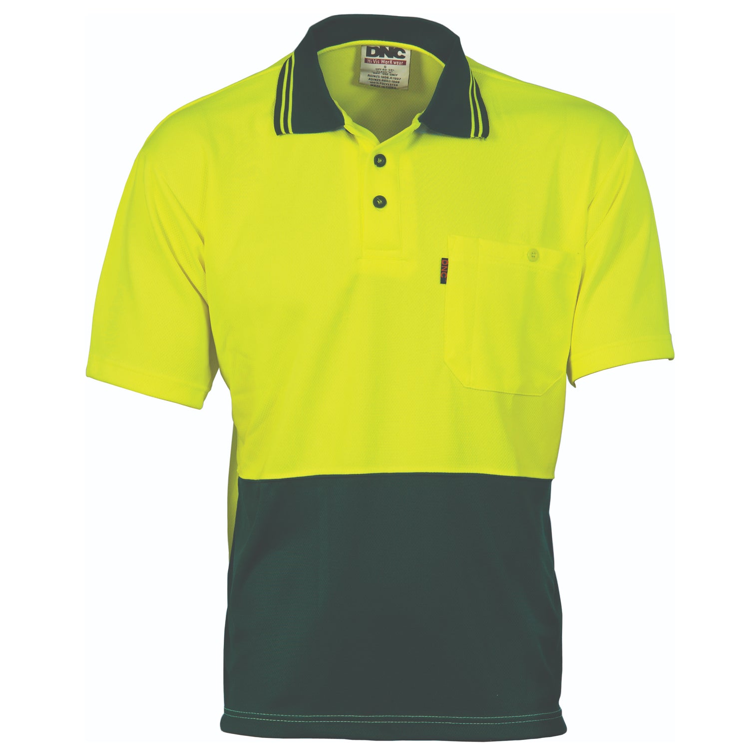 DNC HiVis Two Tone Cool Breathe Polo Shirt, Short Sleeve
Product Code: 3811