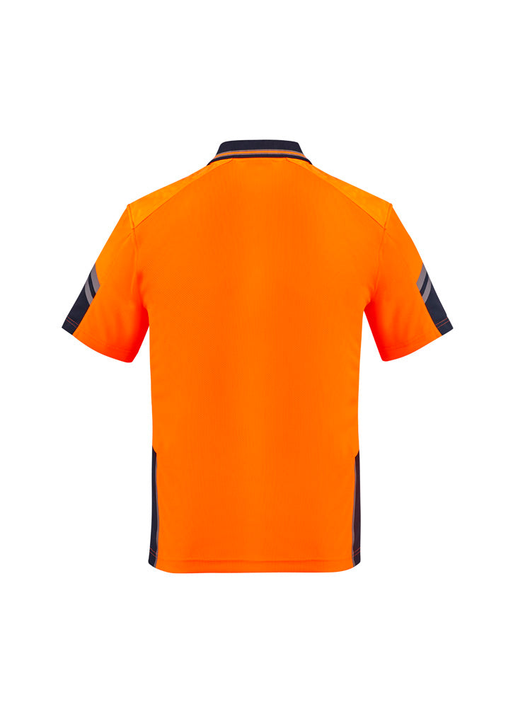 GCZH465 Mens Hi Vis Reinforced Squad Short Sleeve Polo