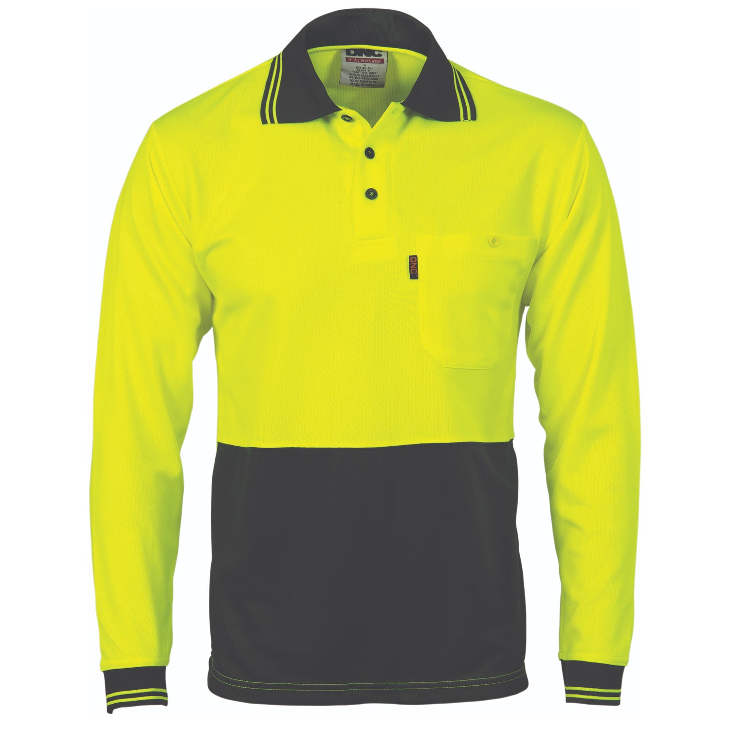 DNC HiVis Two Tone Cool Breathe Polo Shirt, Long Sleeve
Product Code: 3813