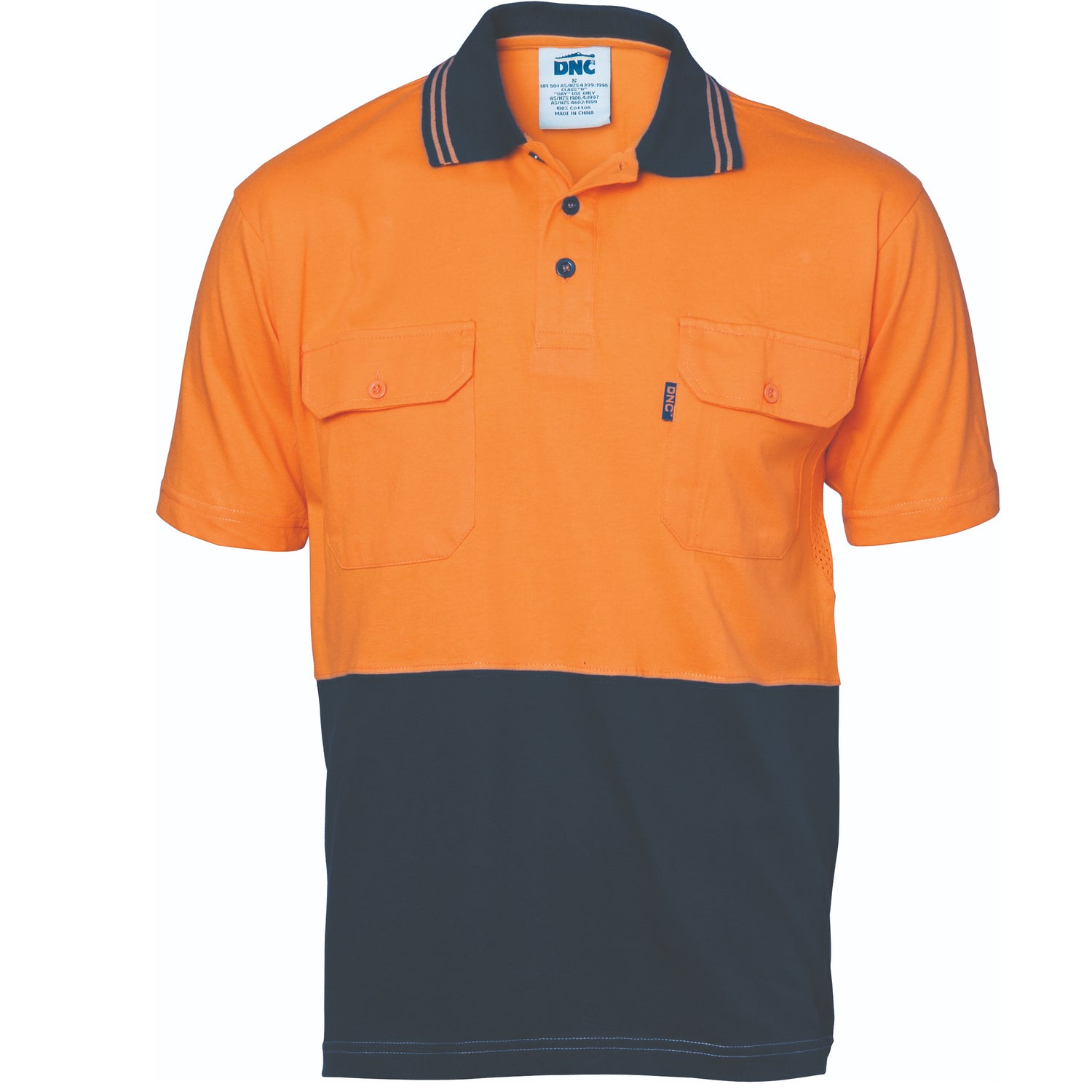 DNC HiVis Cool-Breeze 2 Tone Cotton Jersey Polo Shirt with Twin Chest Pocket - S/S
Product Code: 3943