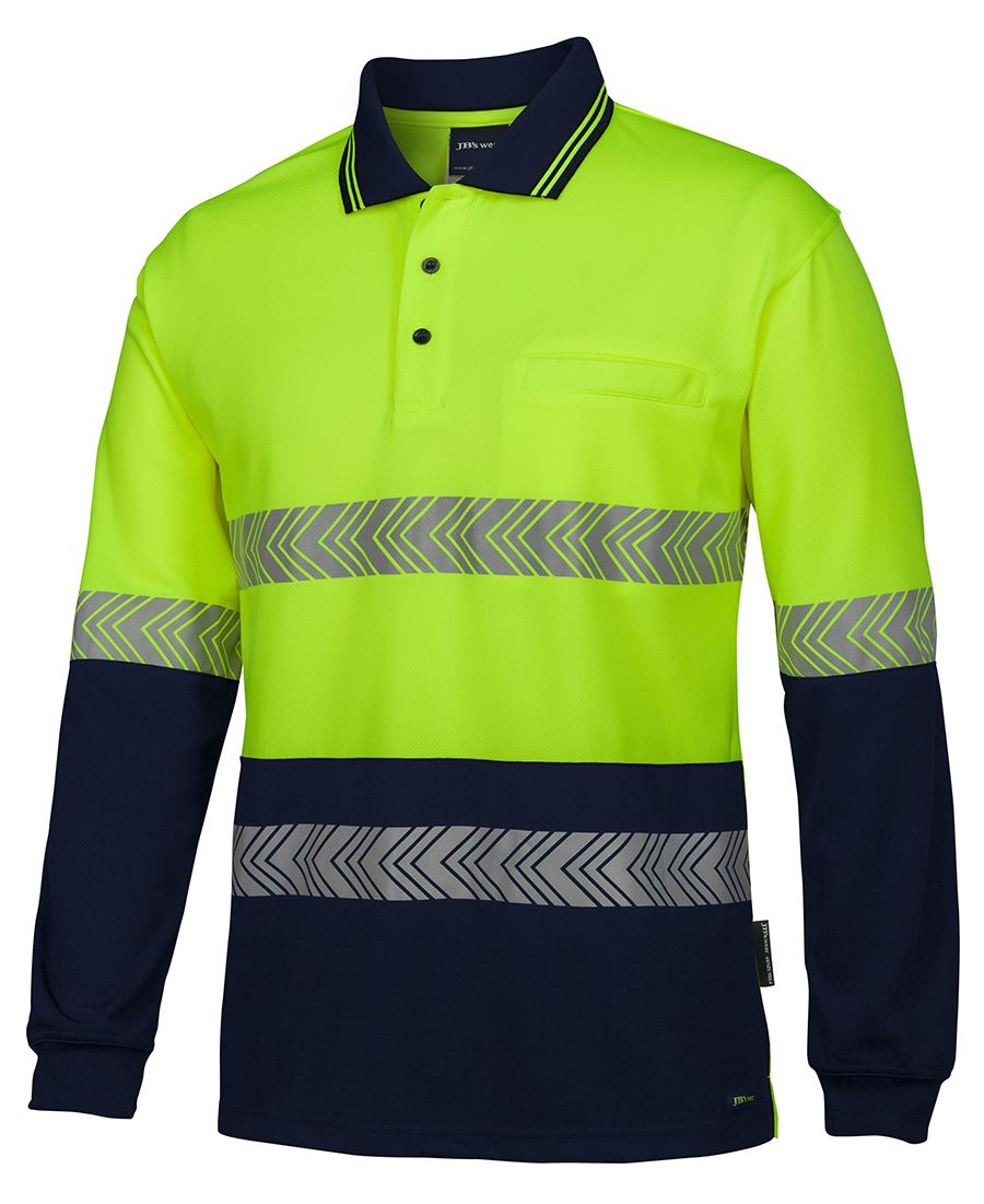 JB'S HI VIS L/S SEGMENTED TAPE POLO
6HLST