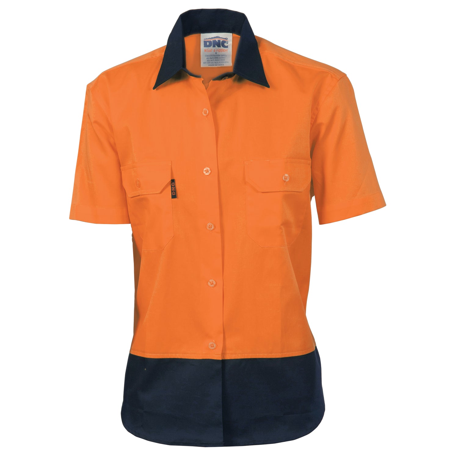 DNC Ladies HiVis 2 Tone Cool-Breeze Cotton Shirt - Short Sleeve
Product Code: 3939
