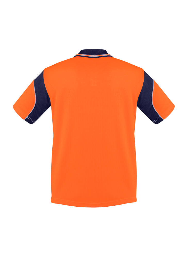 GCZH248 Mens Hi Vis Aztec Short Sleeve Polo