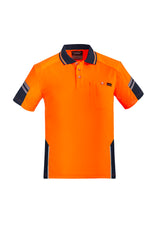 GCZH465 Mens Hi Vis Reinforced Squad Short Sleeve Polo